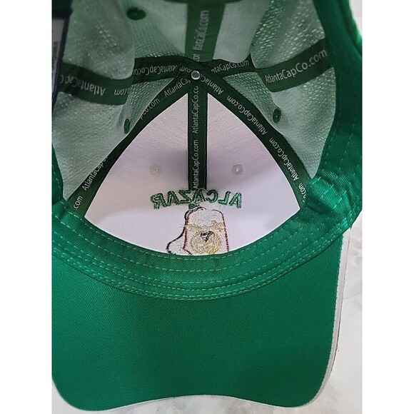 Alcazar Shriners Mens Hat Cap Adjustable Strapback White Green - Picture 7 of 7